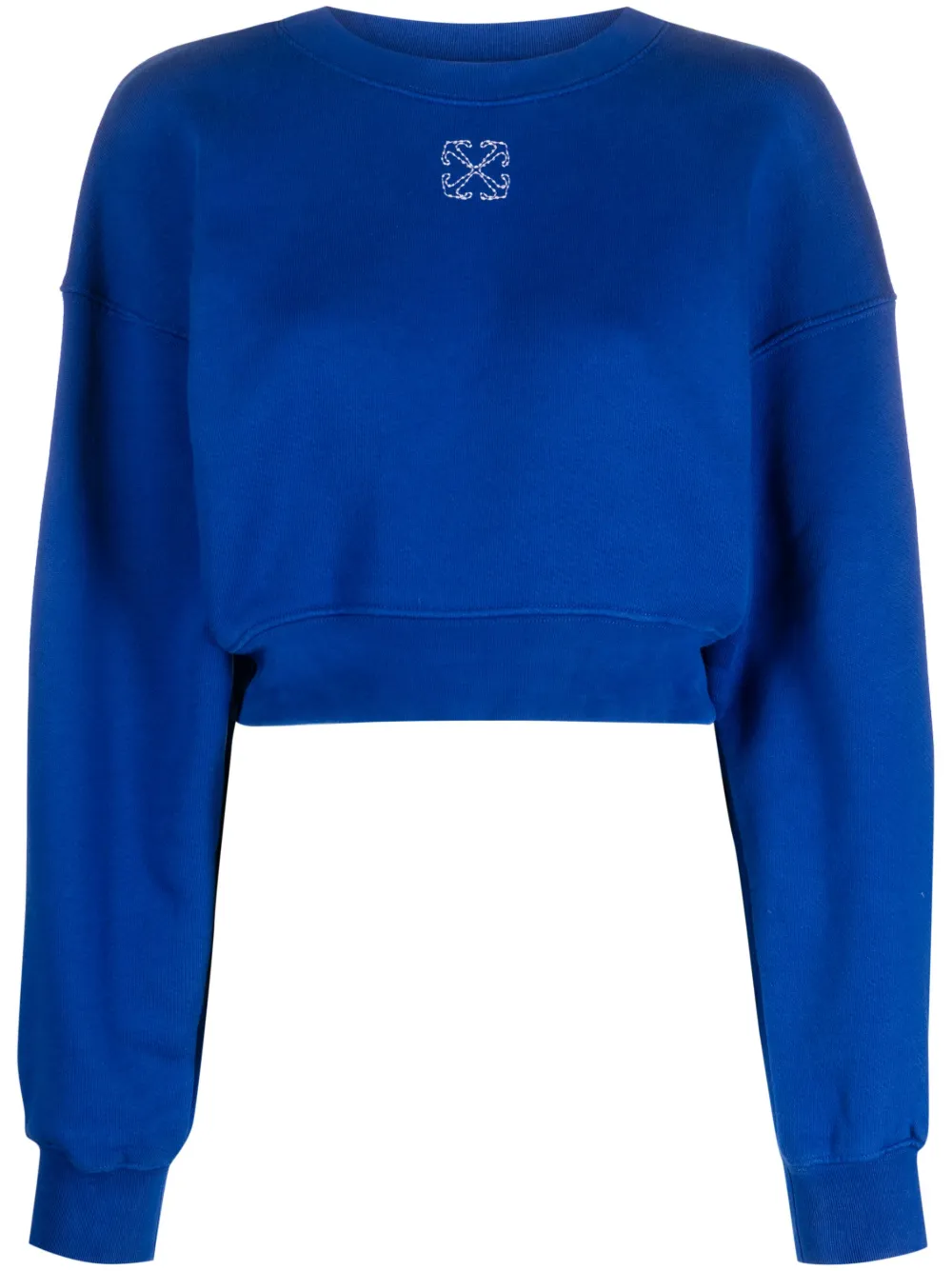 Royal blue outlet crop hoodie