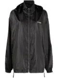 We11done logo-print hooded jacket - White