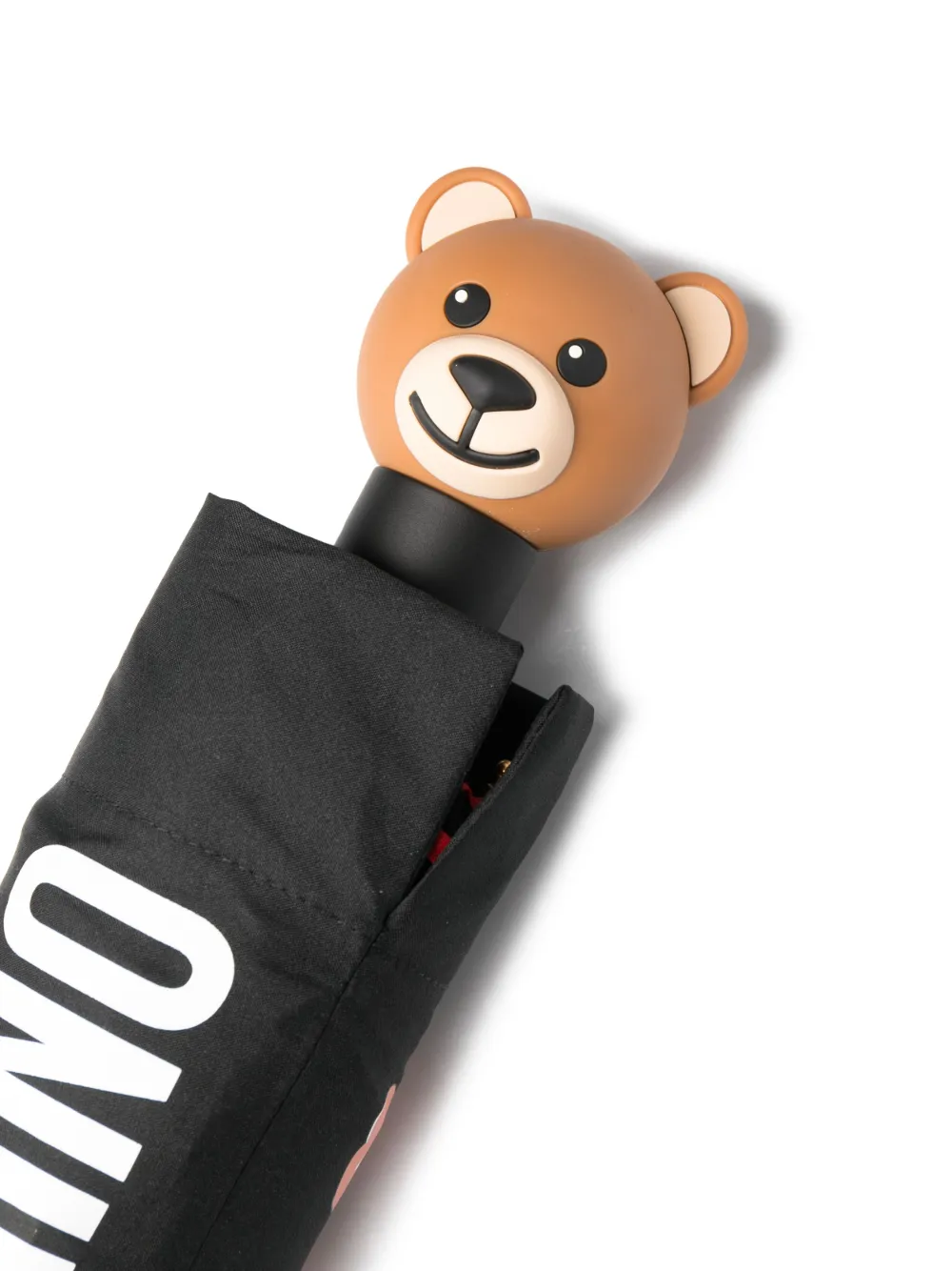 Moschino Teddy Bear compact umbrella - Zwart