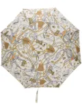 Moschino graphic-print compact umbrella - Neutrals