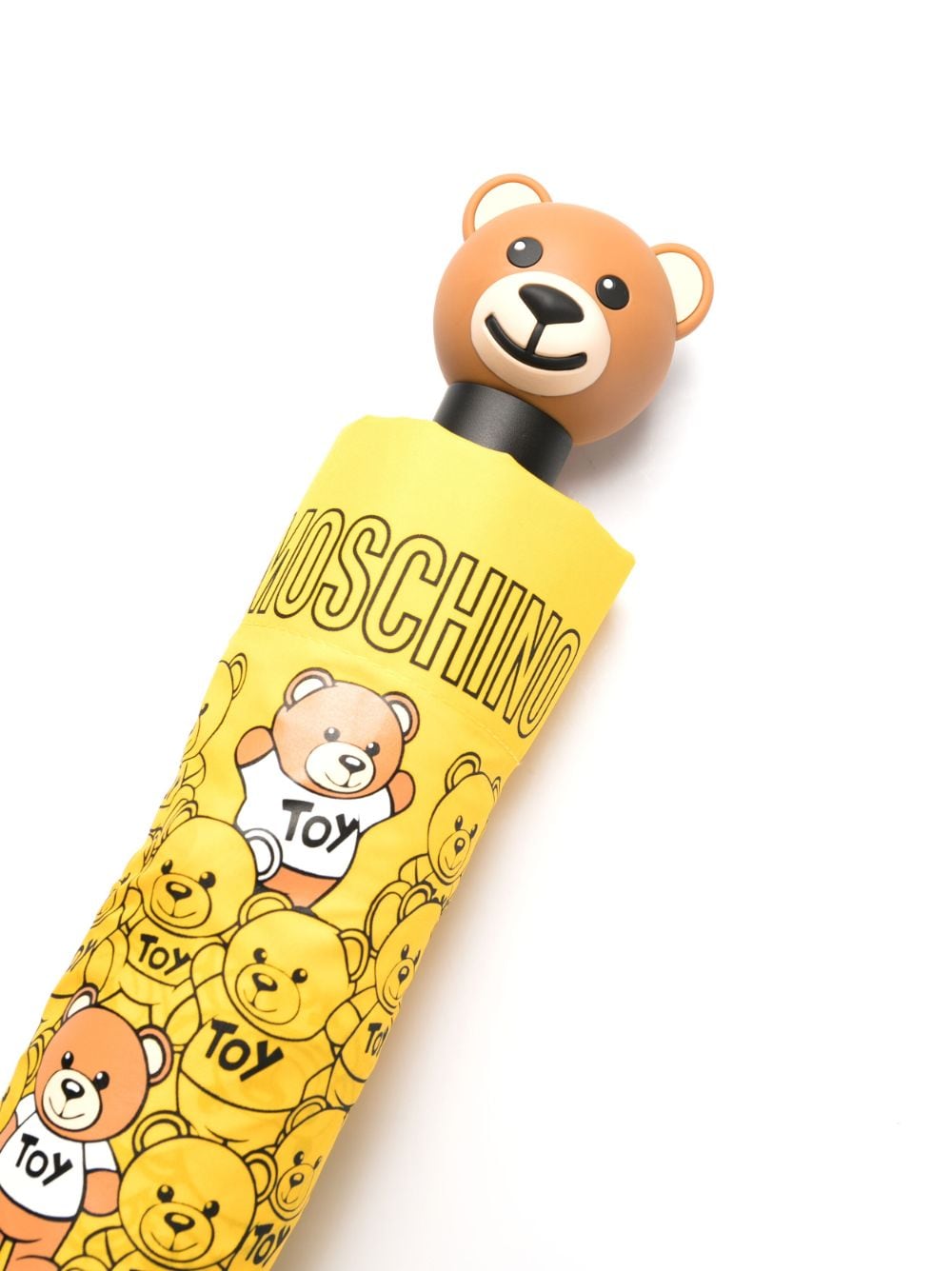 Shop Moschino Teddy Bear-print Umbrella In Yellow