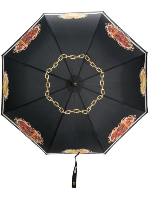 Moschino heart-print umbrella