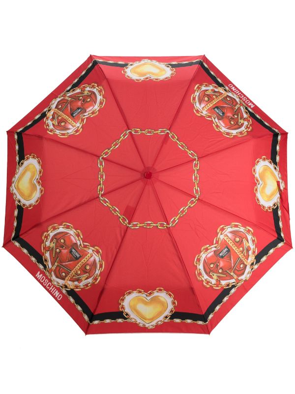 Moschino red discount umbrella