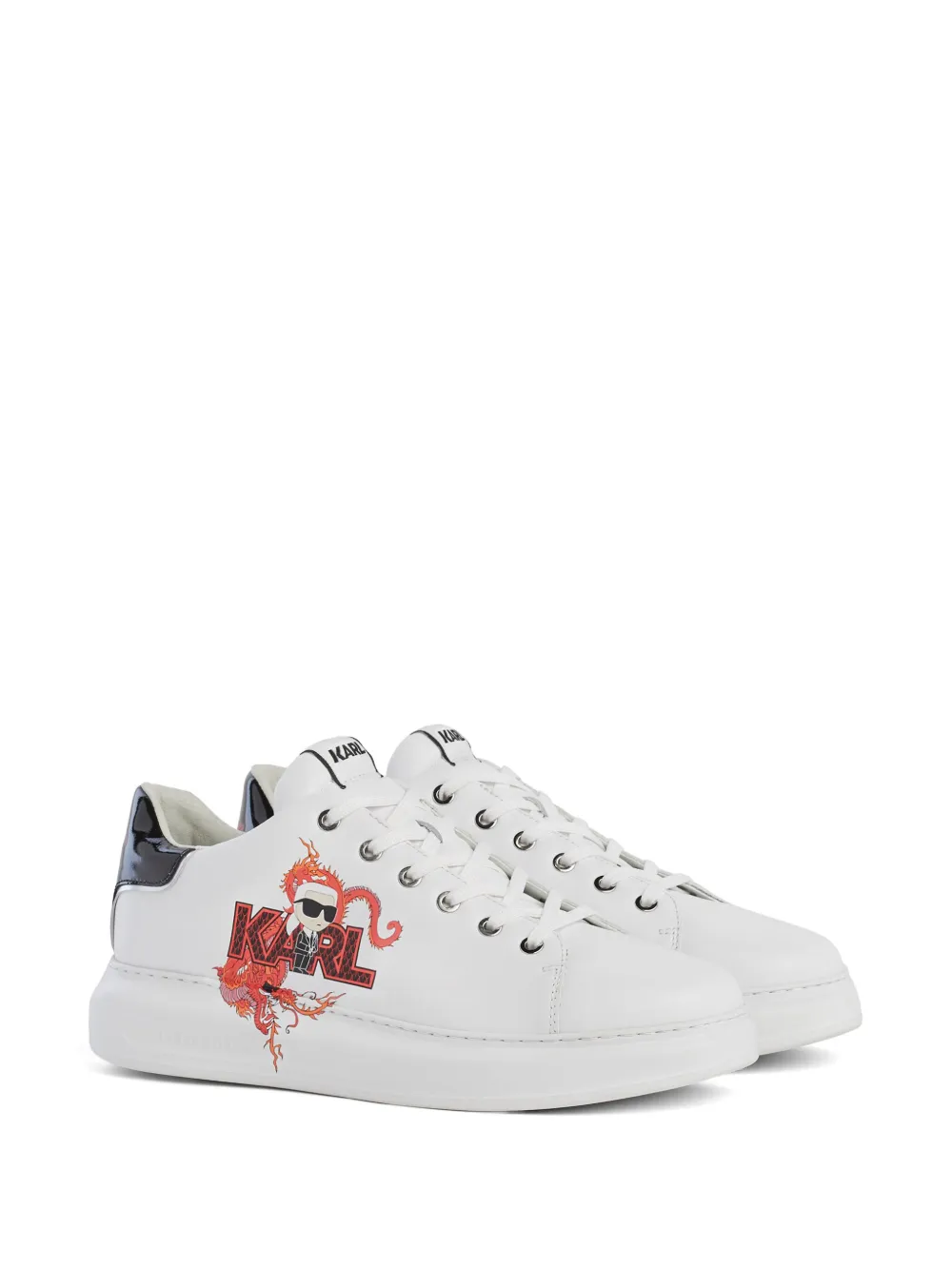 Karl Lagerfeld Year of the Dragon Kapri sneakers - Wit