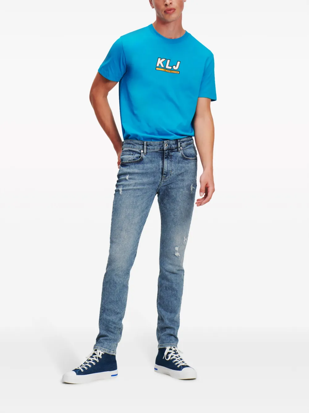 Karl Lagerfeld Jeans Skinny jeans Blauw