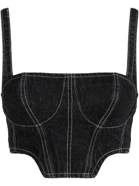 Karl Lagerfeld Jeans camiseta corto de mezclilla