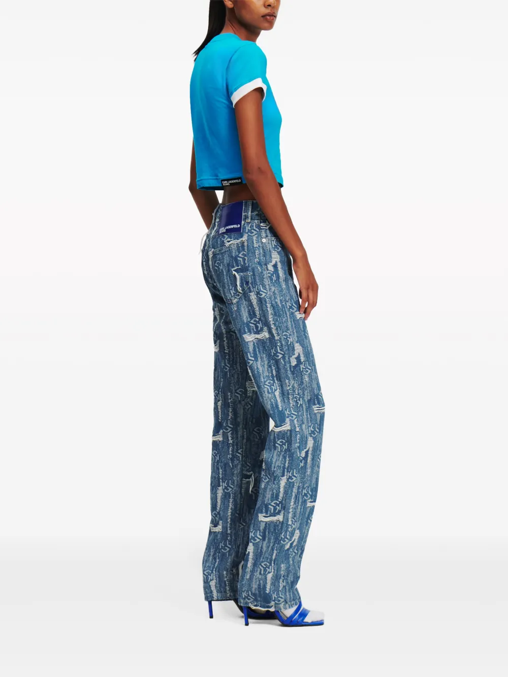 Karl Lagerfeld Jeans Straight jeans Blauw