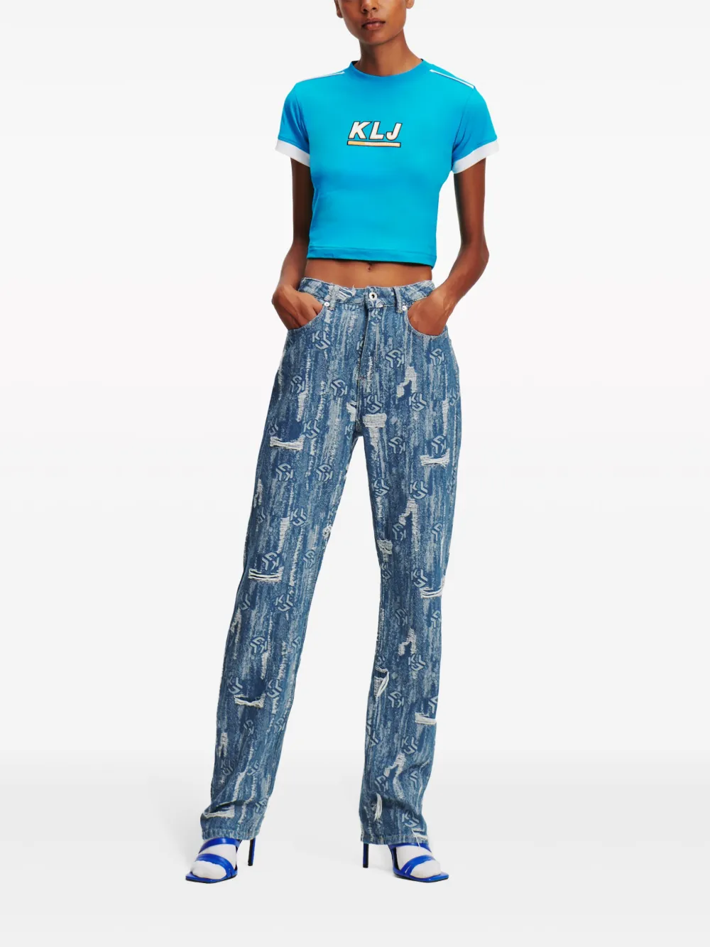 karllagerfeldjeans Karl Lagerfeld Jeans Straight jeans - Blauw
