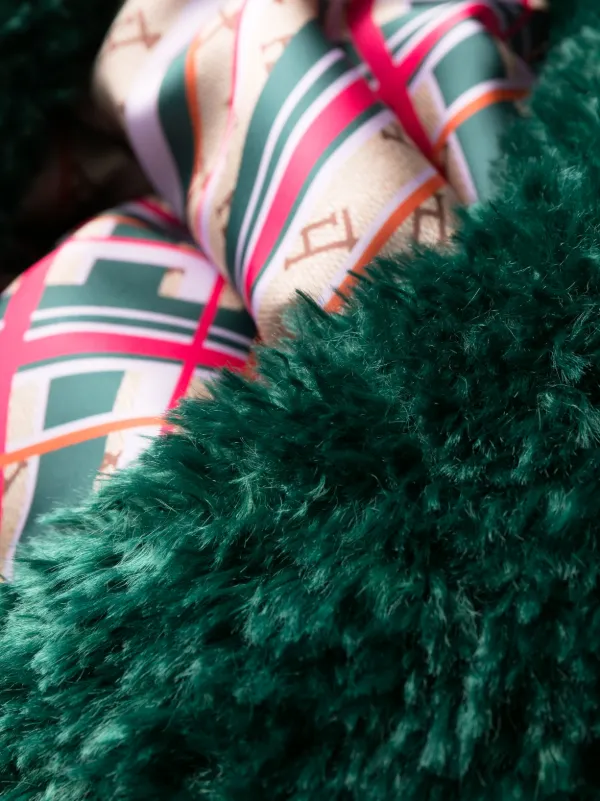 Forest green fur new arrivals coat