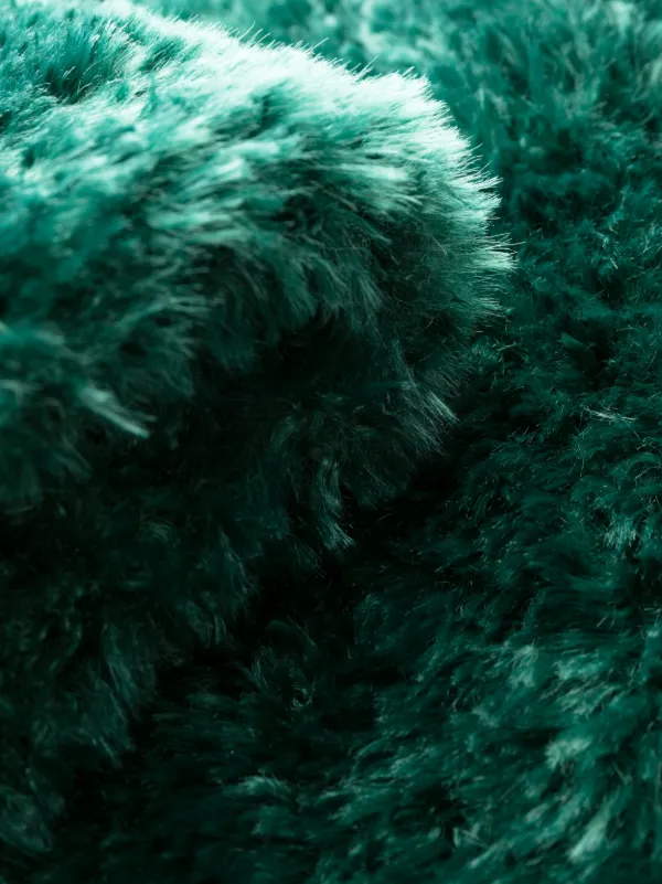 Green shop faux fur