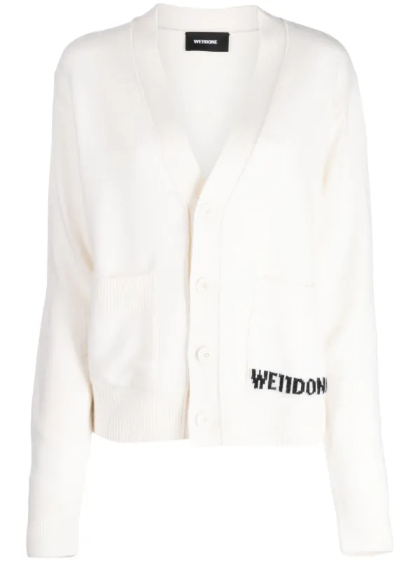 We11done logo cardigan 2025
