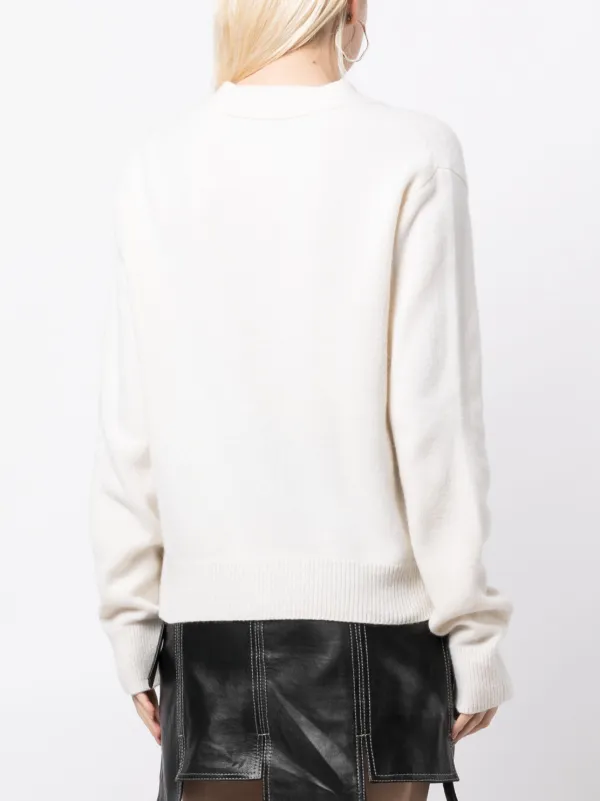 We11done logo cardigan hot sale