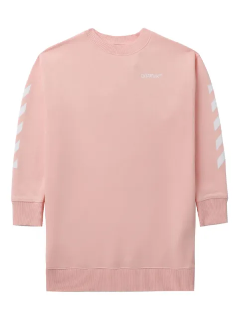 Off-White Kids logo-print cotton sweatshirt