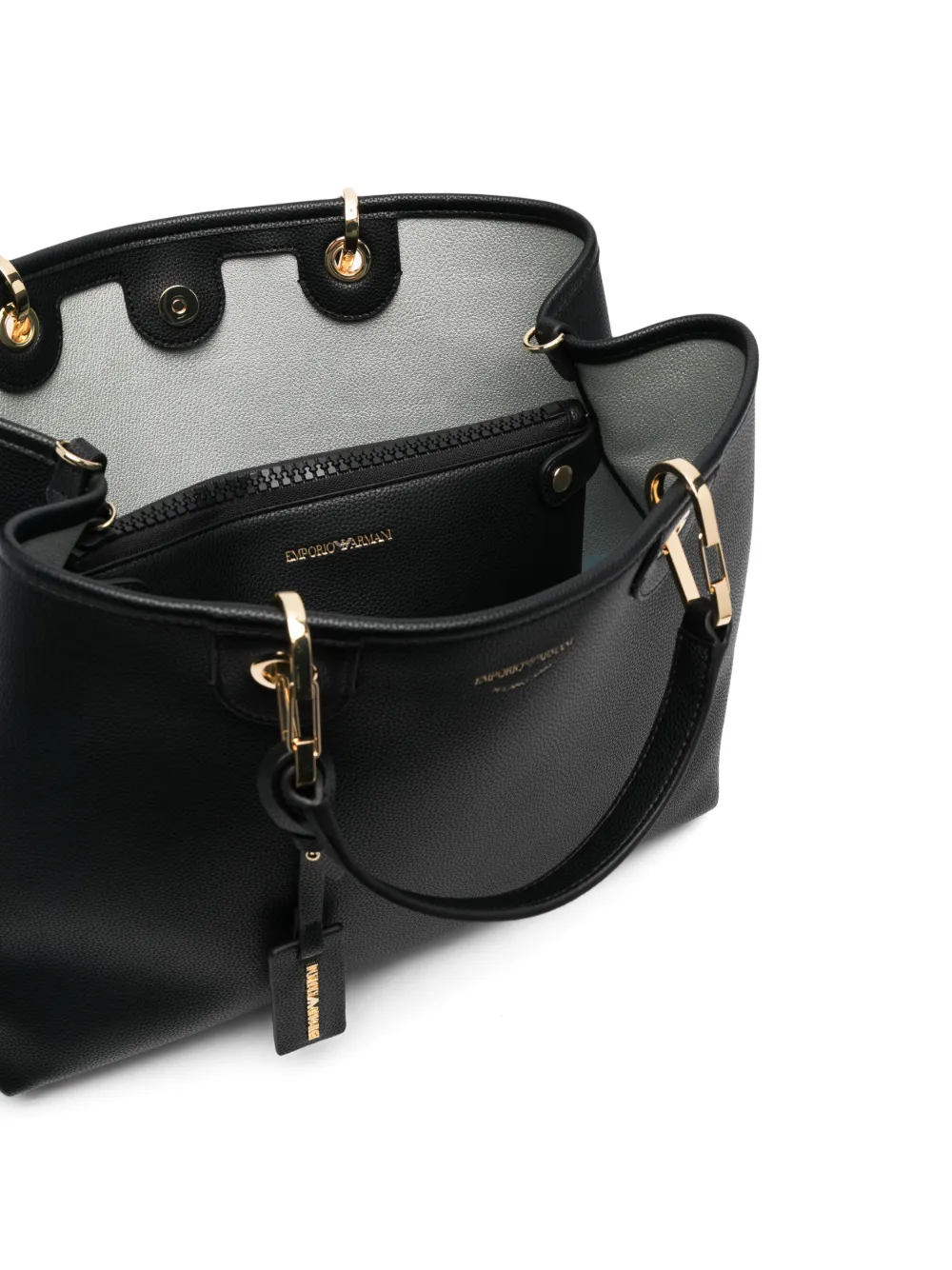 Emporio Armani ロゴ トートバッグ | ブラック | FARFETCH JP