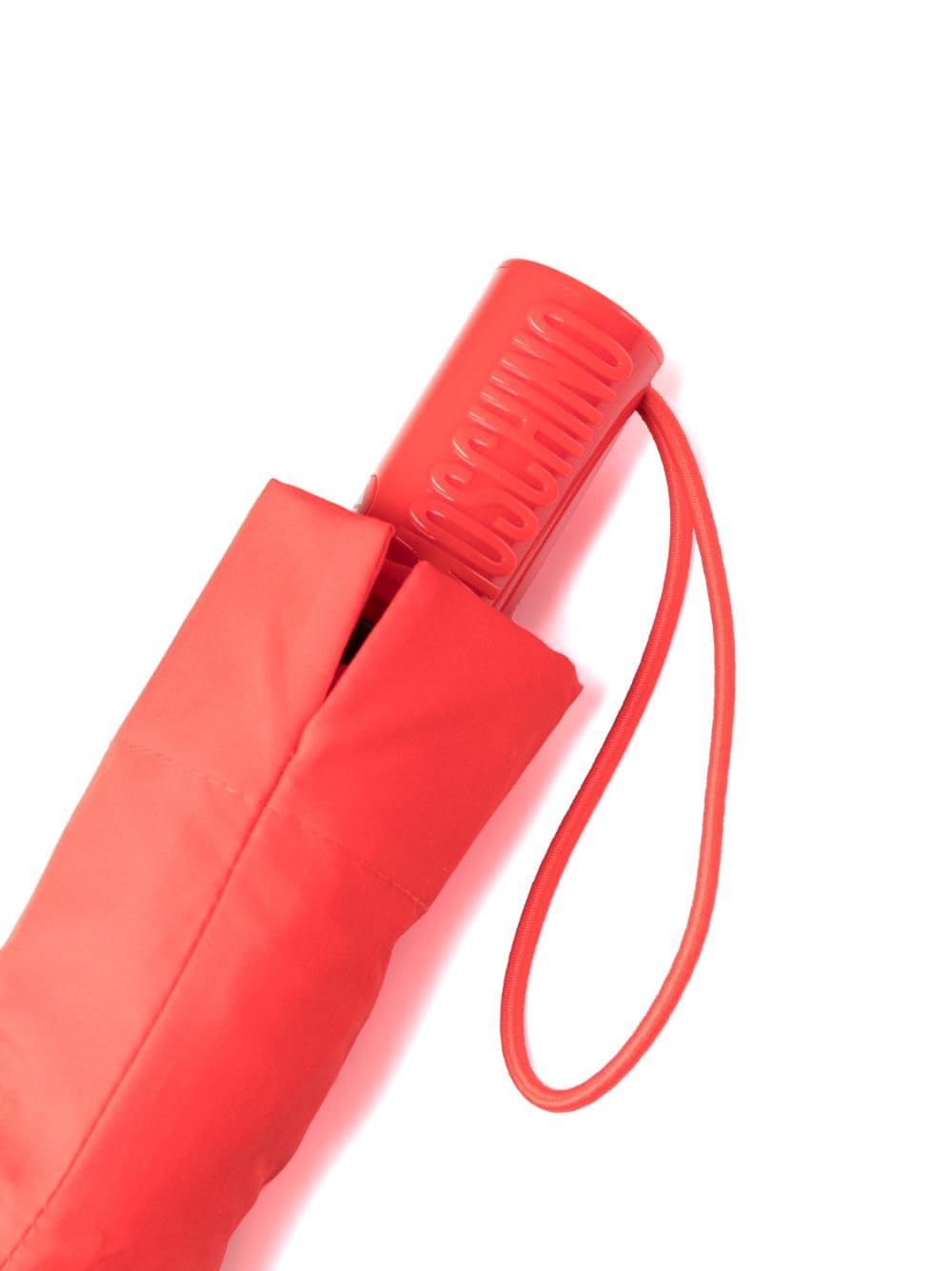 Shop Moschino Logo-print Compact Umbrella In Red