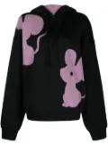 JW Anderson Mouse intarsia-knit hoodie - Black