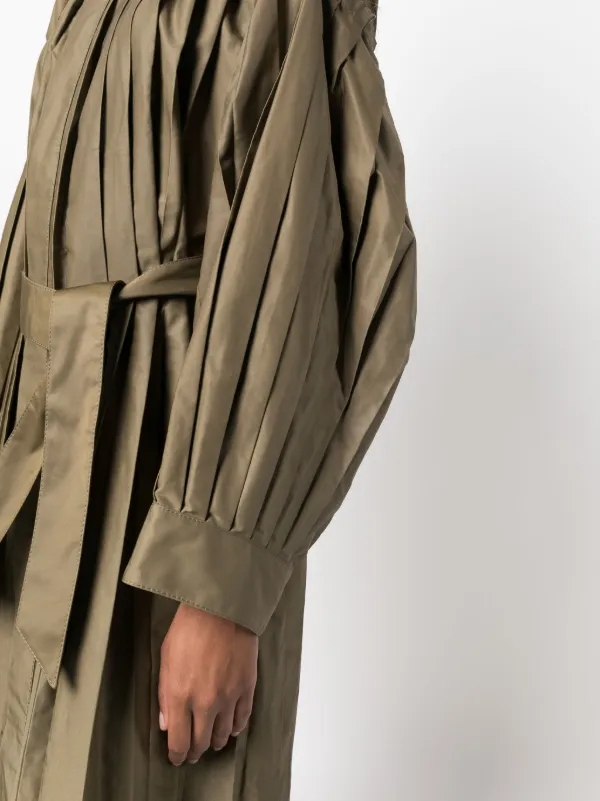 MM6 Maison Margiela プリーツ ベルテッドコート - Farfetch
