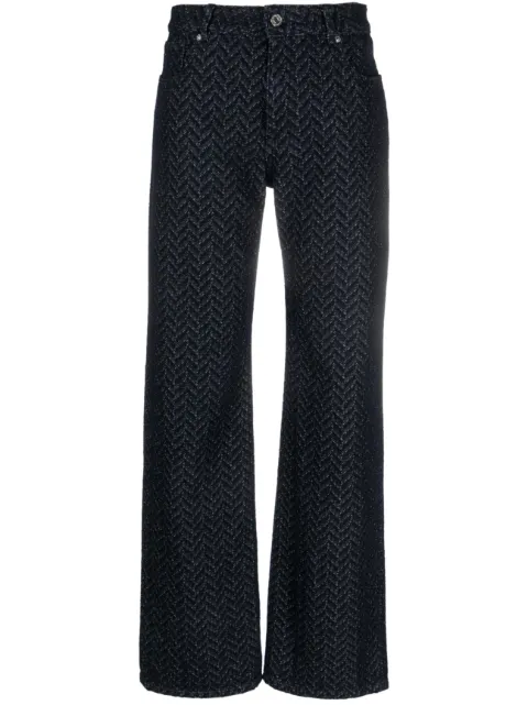 Missoni chevron-pattern mid-rise jeans