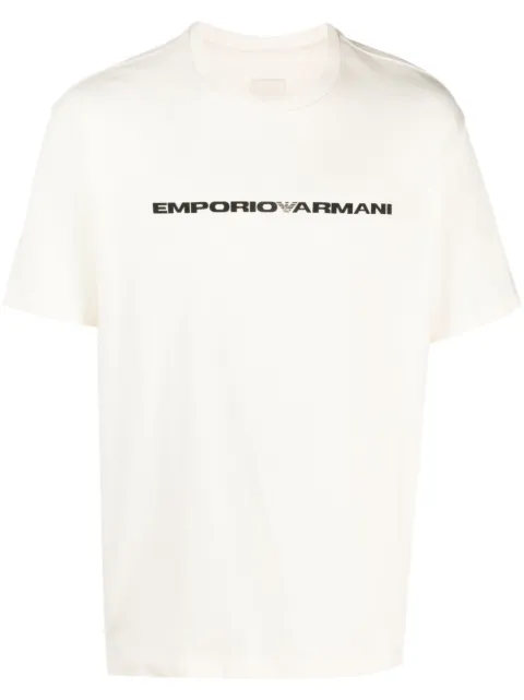 Emporio Armani logo-print cotton T-shirt