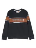 Timberland Kids logo-print jersey sweatshirt - Blue
