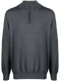 Paul & Shark logo-patch half-zip jumper - Grey