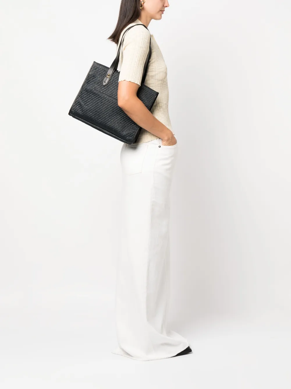 Jérôme Dreyfuss Raffia shopper - Blauw