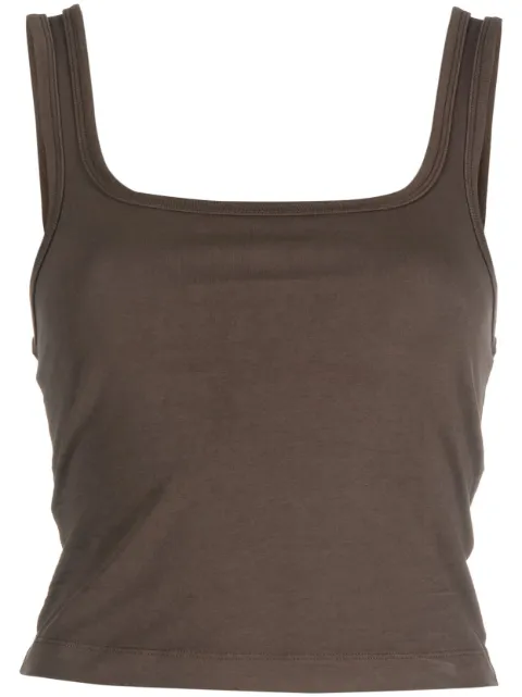 ENTIRE STUDIOS top corto con cuello cuadrado