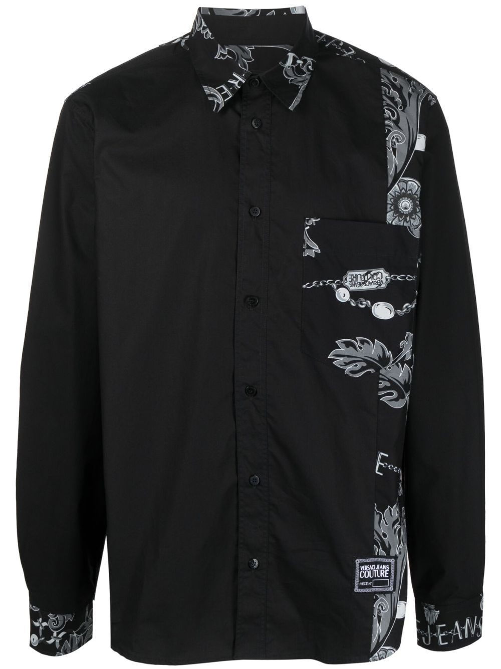Image 1 of Versace Jeans Couture paisley-print cotton shirt