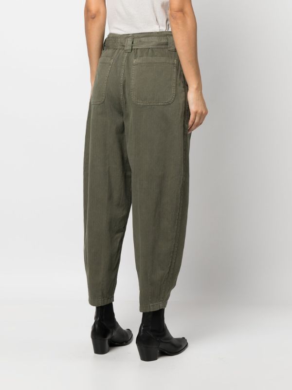 Polo Ralph Lauren Belted Cotton Tapered Trousers - Farfetch