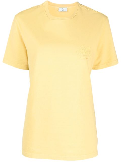 ETRO logo-embroidered cotton T-shirt Women