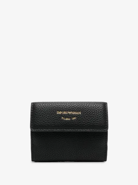 Emporio Armani faux-leather tri-fold wallet