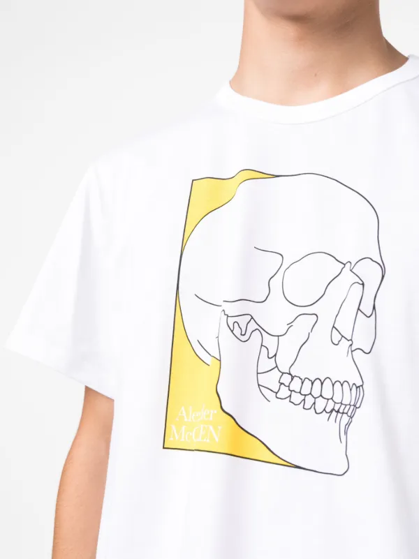 Alexander McQueen skull-print Cotton T-shirt | White