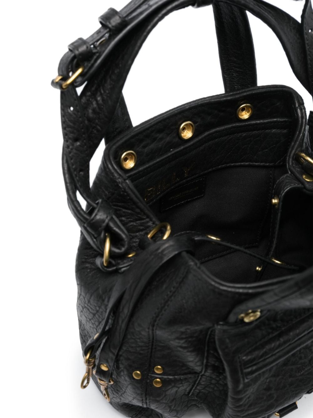 Shop Jérôme Dreyfuss Nano Billy Leather Shoulder Bag In Black