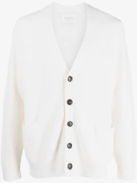 Ballantyne V-neck wool cardigan