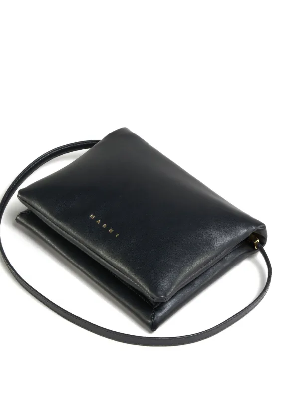 Marni Prisma レザークラッチバッグ | ブラック | FARFETCH JP