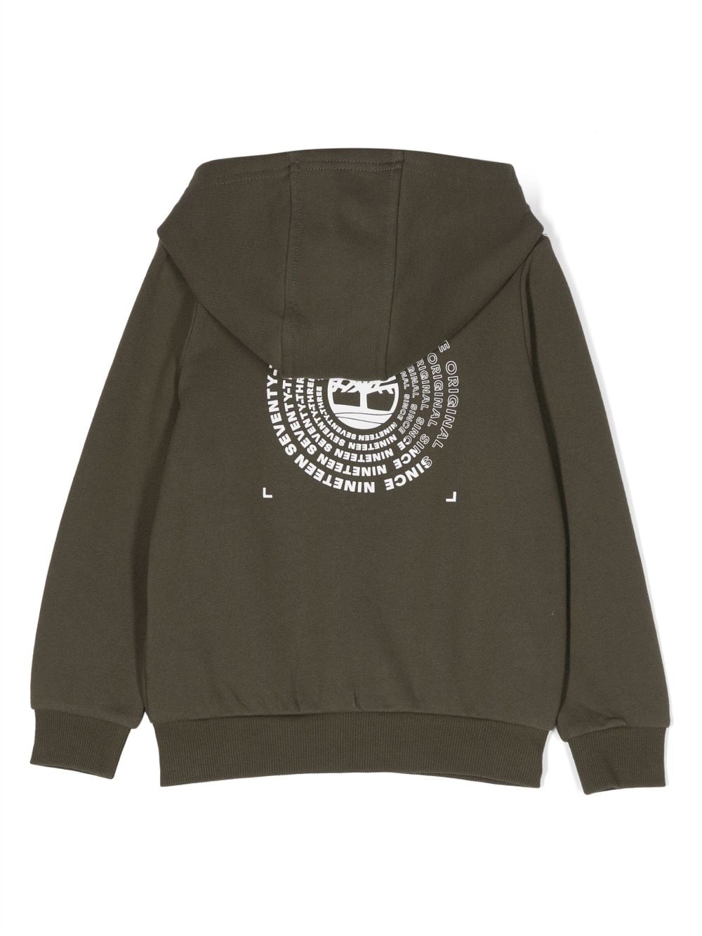 Timberland Kids logo-print zipped hoodie - Groen