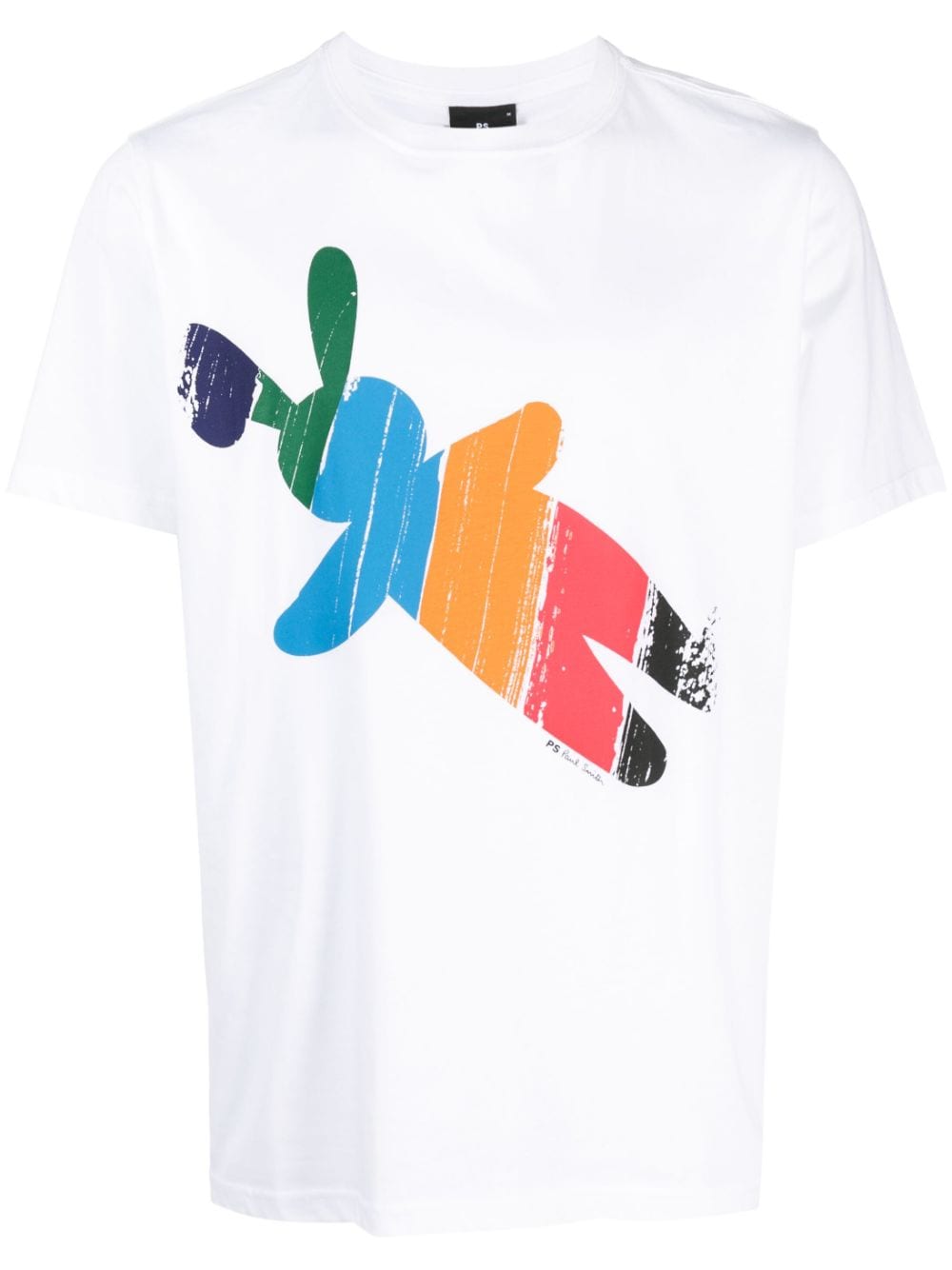 Shop Ps By Paul Smith Graphic-print Organic-cotton T-shirt In Weiss
