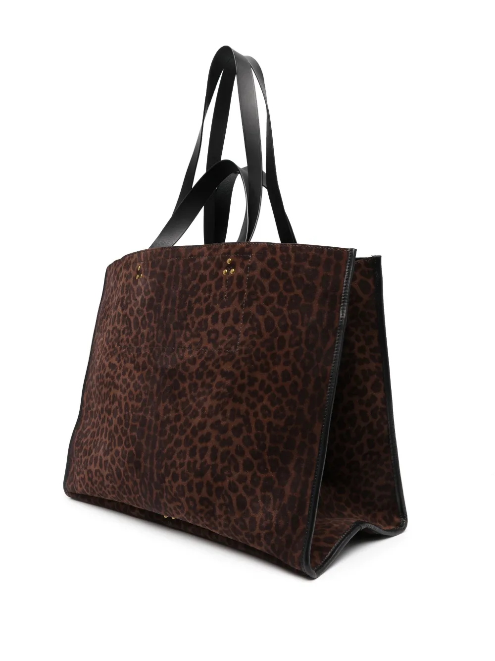 Jérôme Dreyfuss Large Léon Leather Tote Bag In Brown