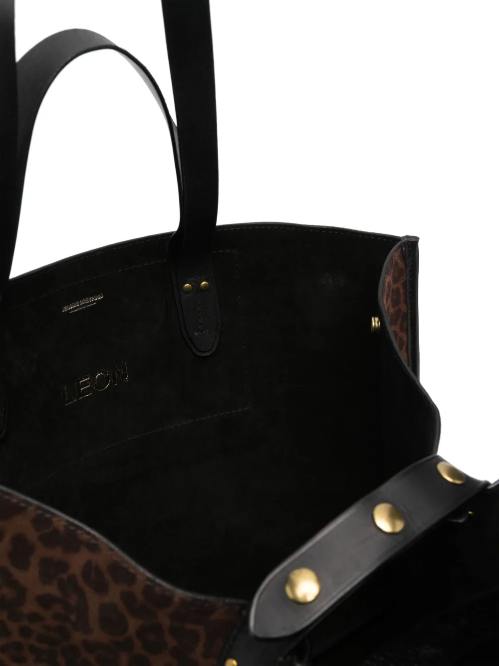 Jérôme Dreyfuss Large Léon Leather Tote Bag In Brown