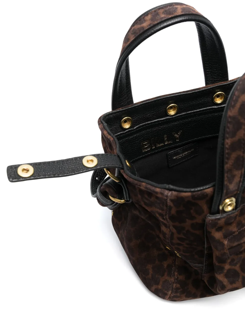 Jérôme Dreyfuss Billy Leopard-print Tote Bag In Brown