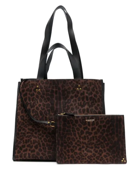 Jérôme Dreyfuss medium Léon leopard-print tote bag