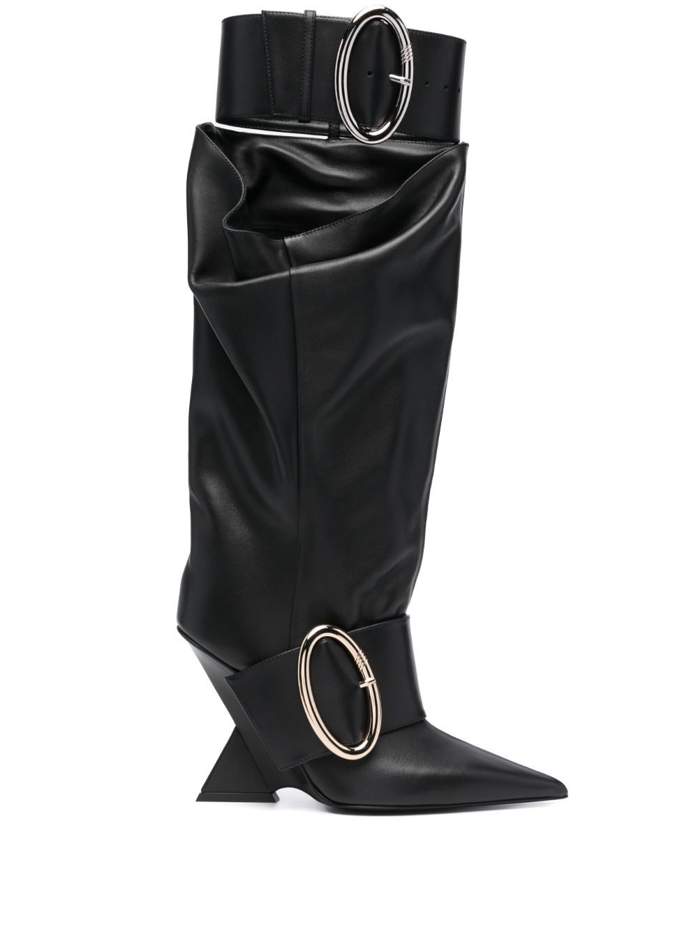 The Attico Dada 100mm slouchy boots - Black