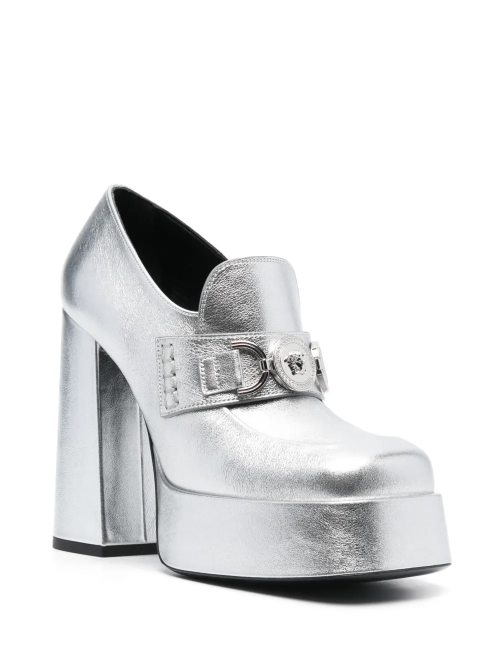 Versace Medusa '95 125mm platform pumps - Zilver