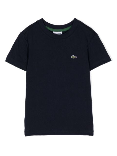 Lacoste Kids logo-patch cotton T-shirt