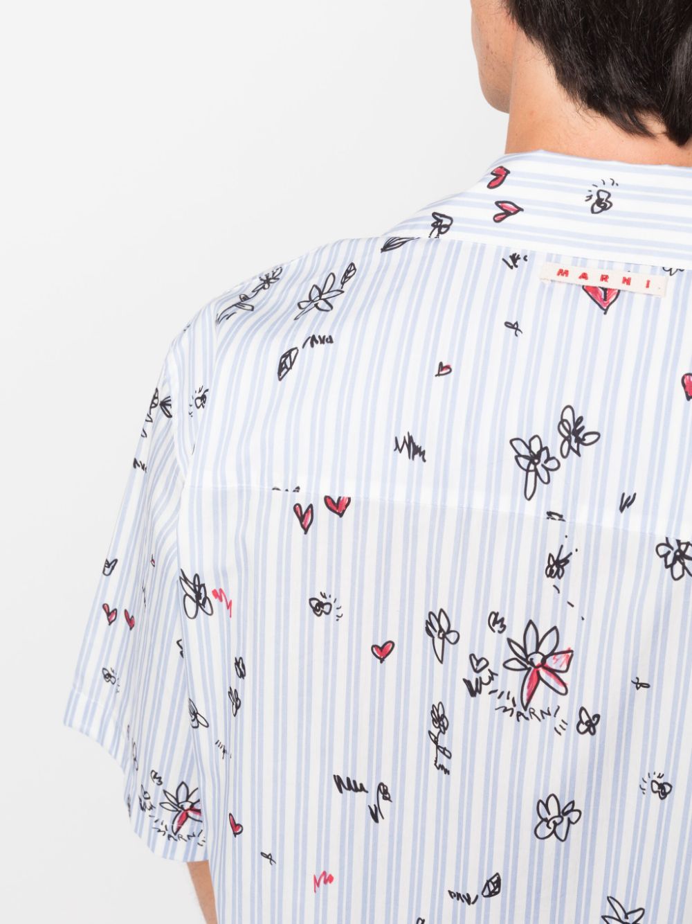 Marni Magic Garden short-sleeved shirt Men