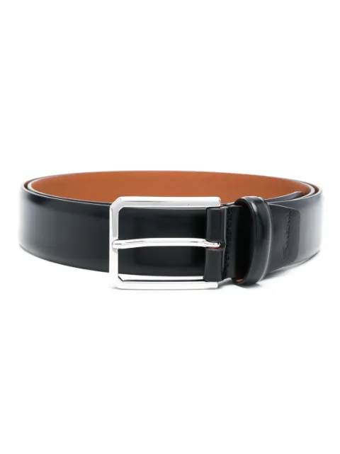 Santoni buckle leather belt