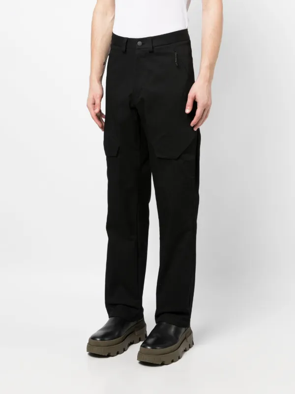 モンクレール　黒　パンツ Moncler ストレートパンツ | ブラック | FARFETCH JP