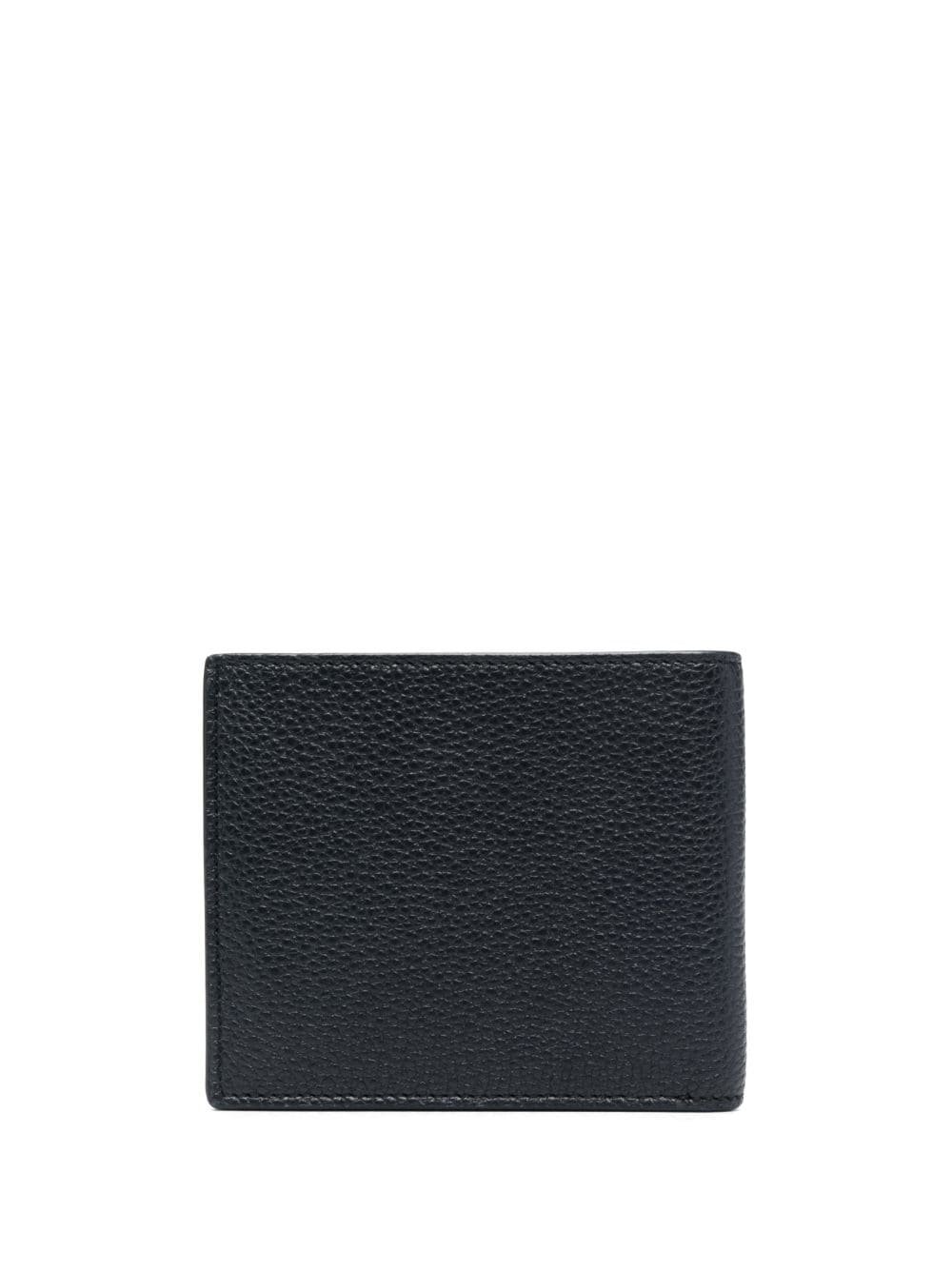 Shop Tom Ford Logo-debossed Leather Wallet In Blue