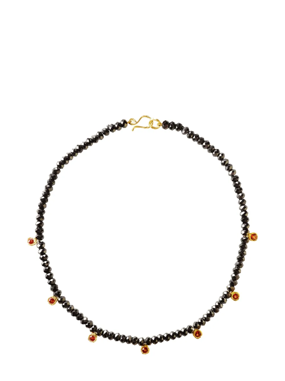 18kt yellow gold Ramona sapphire and spinel necklace