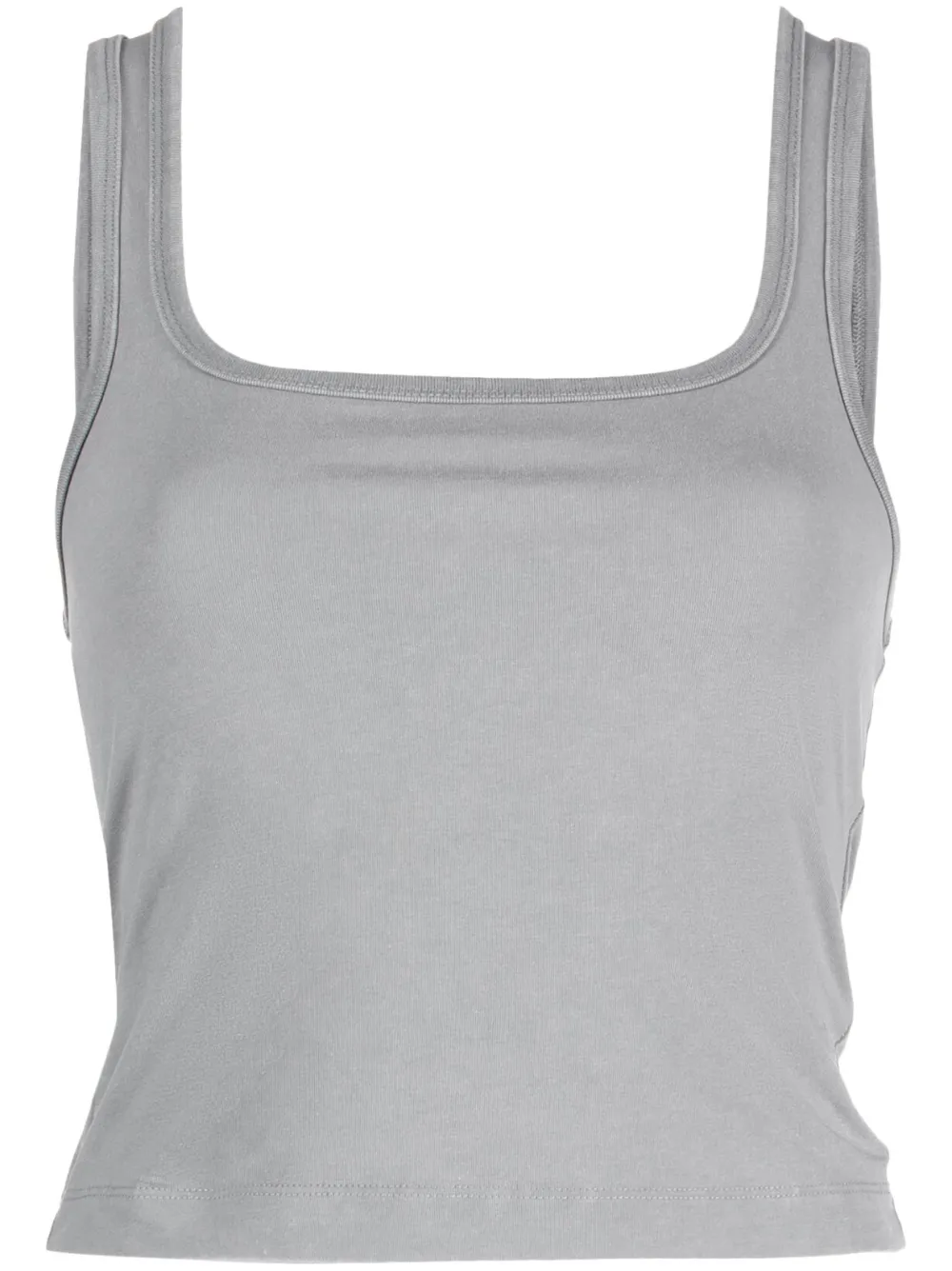 ENTIRE STUDIOS square-neck cropped top | Grey | Image 1
